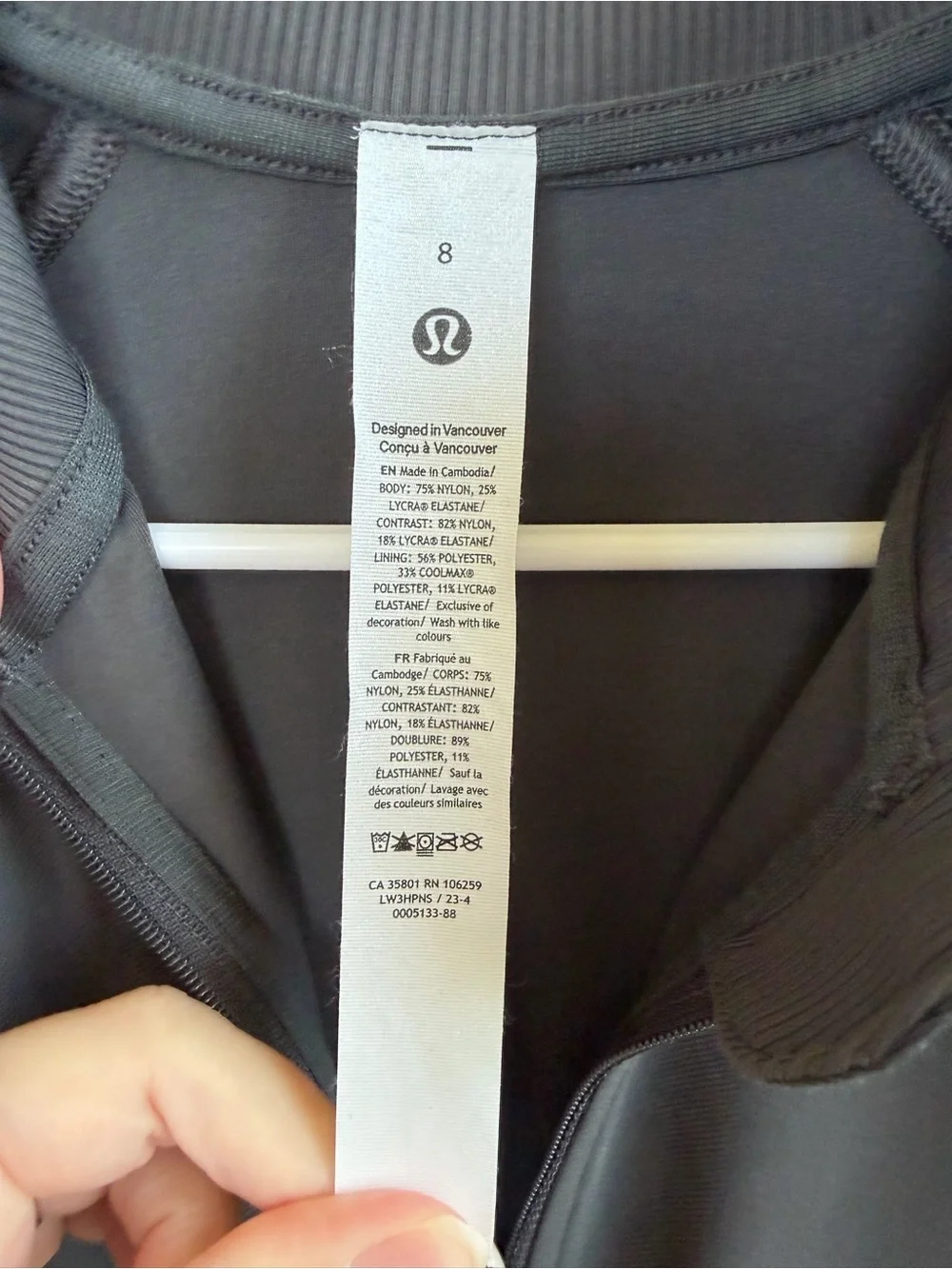 Lululemon Wunder Train Track Jacket *Twill Graphite Grey